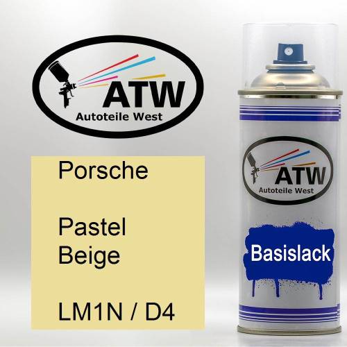 Porsche, Pastel Beige, LM1N / D4: 400ml Sprühdose, von ATW Autoteile West.